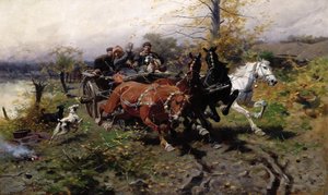 スピード違反の戦車、1900年頃
